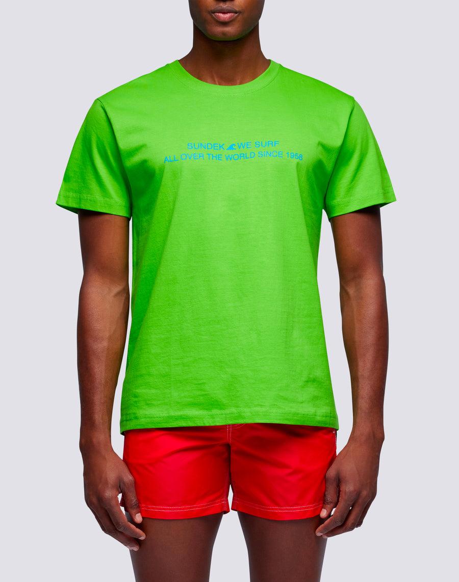 Sundek t-shirt uomo in cotone capsule flag m669tesj500-62000 Negozio