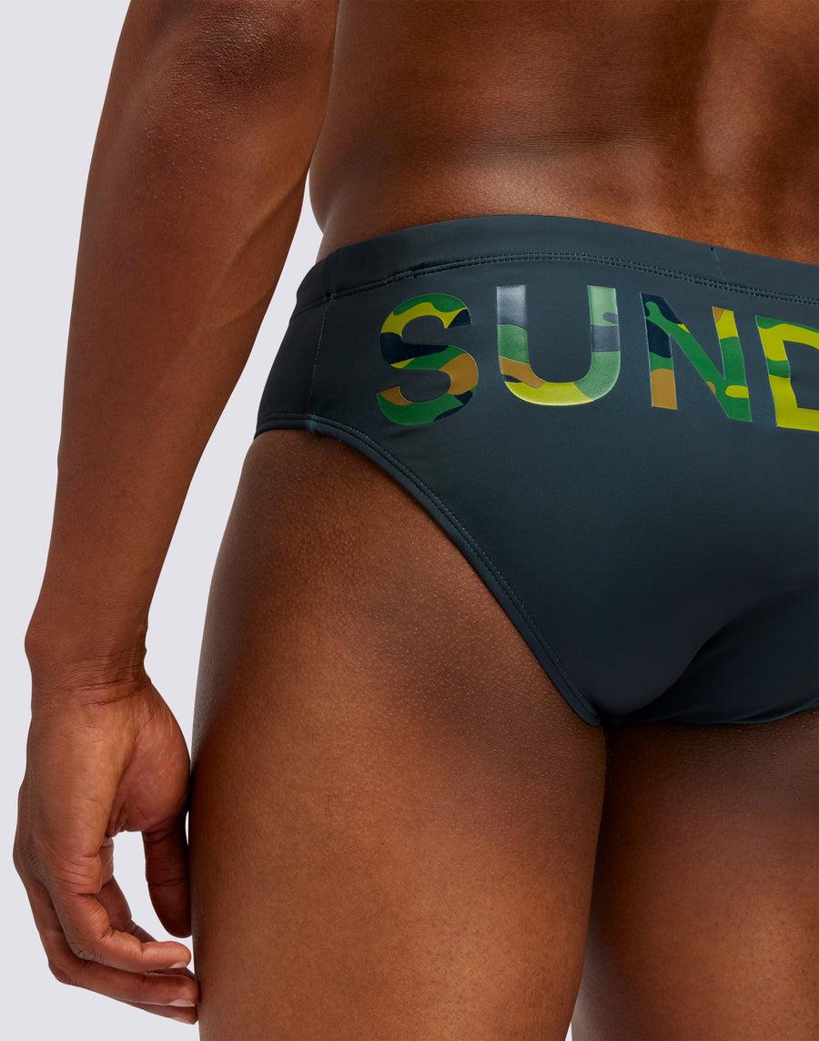 Sundek SLIP CAMOU LOGO PRINT m305ssl4100-95900 Novità