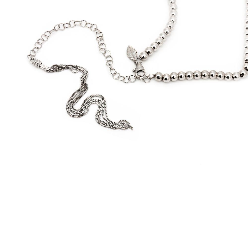 Thais Bernardes Choker Palline Scorrevoli Spedizione Gratuita