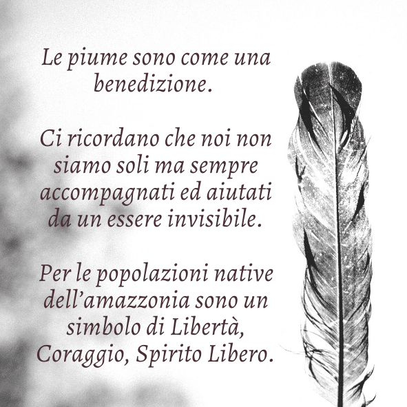Thais Bernardes Bracciale in Cotone con Piuma Convenienza
