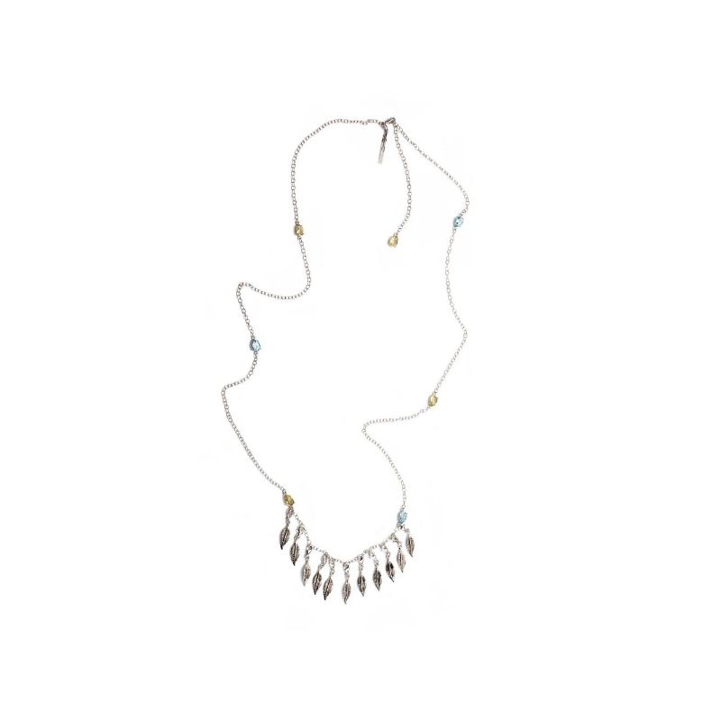 Thais Bernardes Collana con Charms Piume Offerta