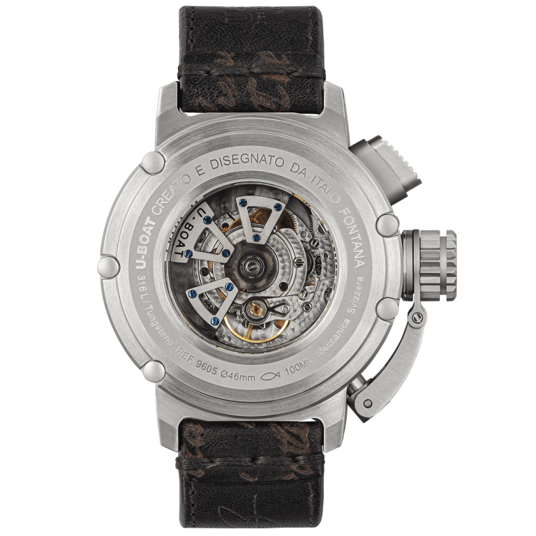 U Boat CHIMERA 46MM SS NERO Soddisfazione Garantita