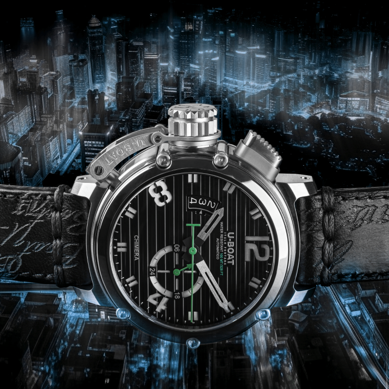 U Boat CHIMERA 46MM SS NERO Soddisfazione Garantita