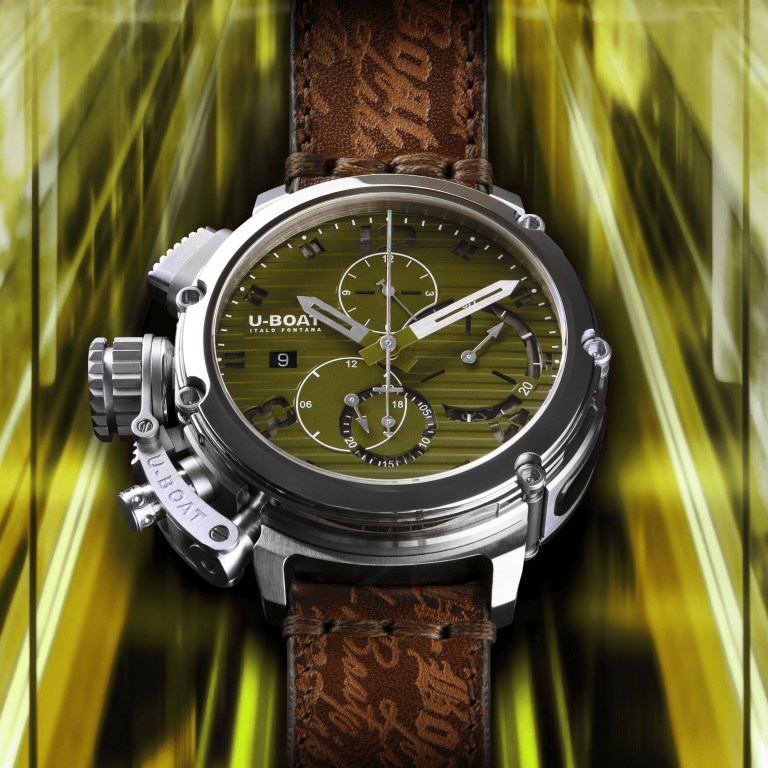 U Boat CHIMERA 46MM CHRONO SS VERDE Acquista Ora