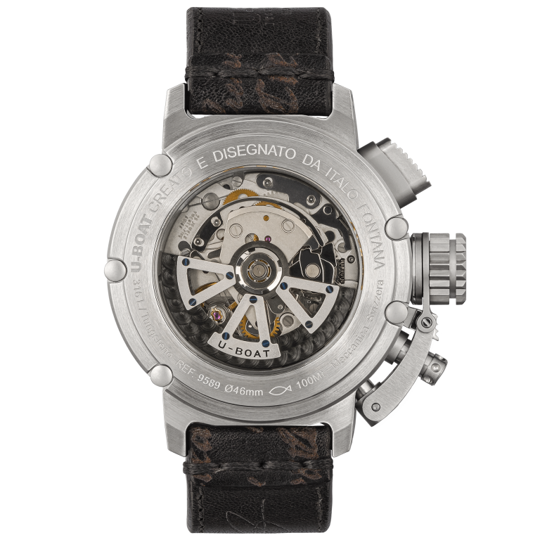 U Boat CHIMERA 46MM CHRONO SS BLU Promozione Limitata