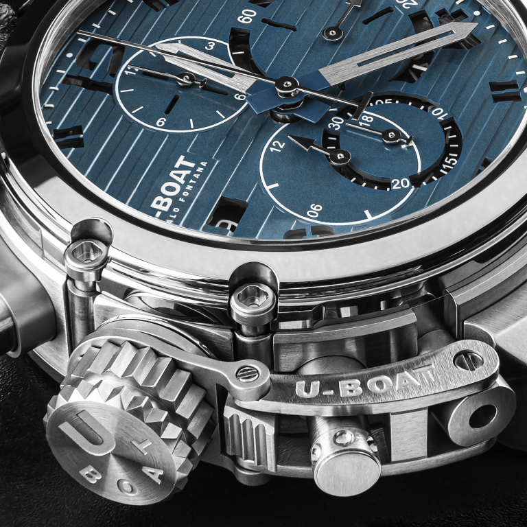 U Boat CHIMERA 46MM CHRONO SS BLU Promozione Limitata