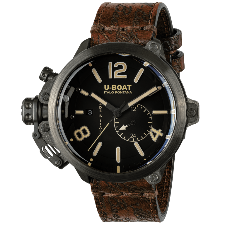 U Boat CAPSULE 50MM TITANIUM BK BE