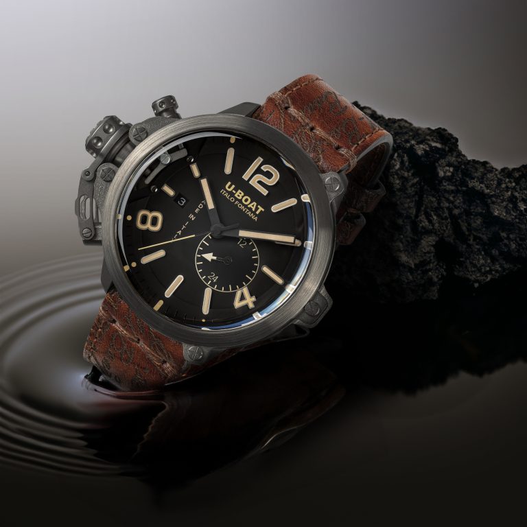 U Boat CAPSULE 50MM TITANIUM BK BE Sottocosto