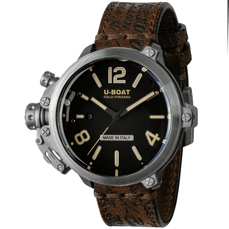 U Boat CAPSULE 50MM SS BK BE