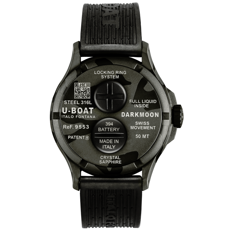 U Boat DARKMOON 44 MM BK GREY CURVED CAMOUFLAGE Sconto
