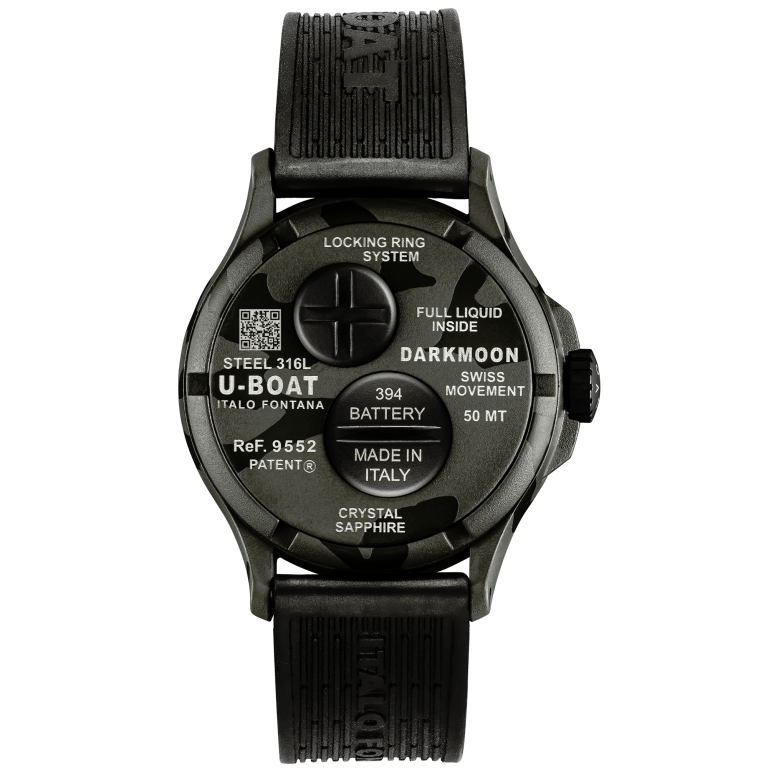 U Boat DARKMOON 40 MM BK GREY CURVED CAMOUFLAGE Offerta