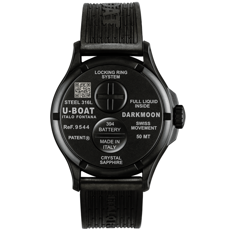 U Boat DARKMOON 44 MM BK BLACK CURVED PVD In Vendita