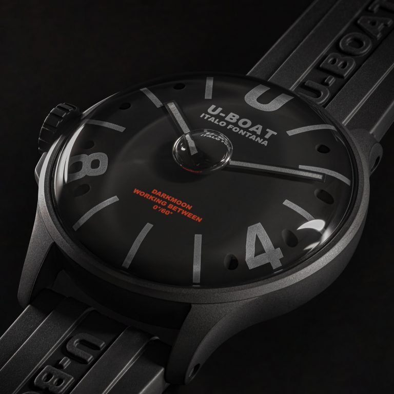 U Boat DARKMOON 44 MM BK BLACK CURVED PVD In Vendita