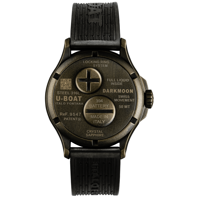 U Boat DARKMOON 40 MM BR BLACK VINTAGE Saldi
