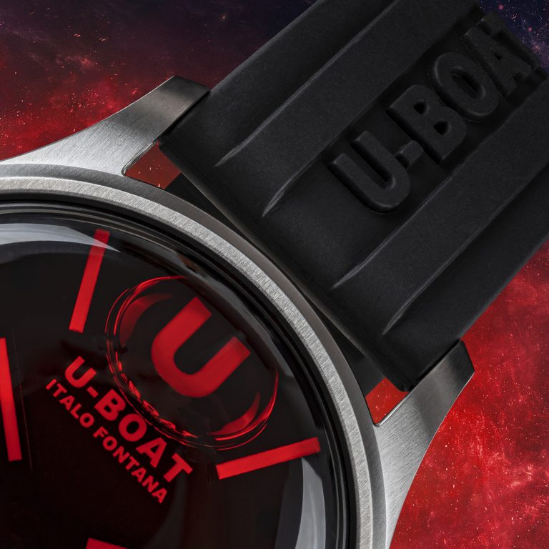 U Boat DARKMOON 40 MM SS RED GLASS Consegna Veloce