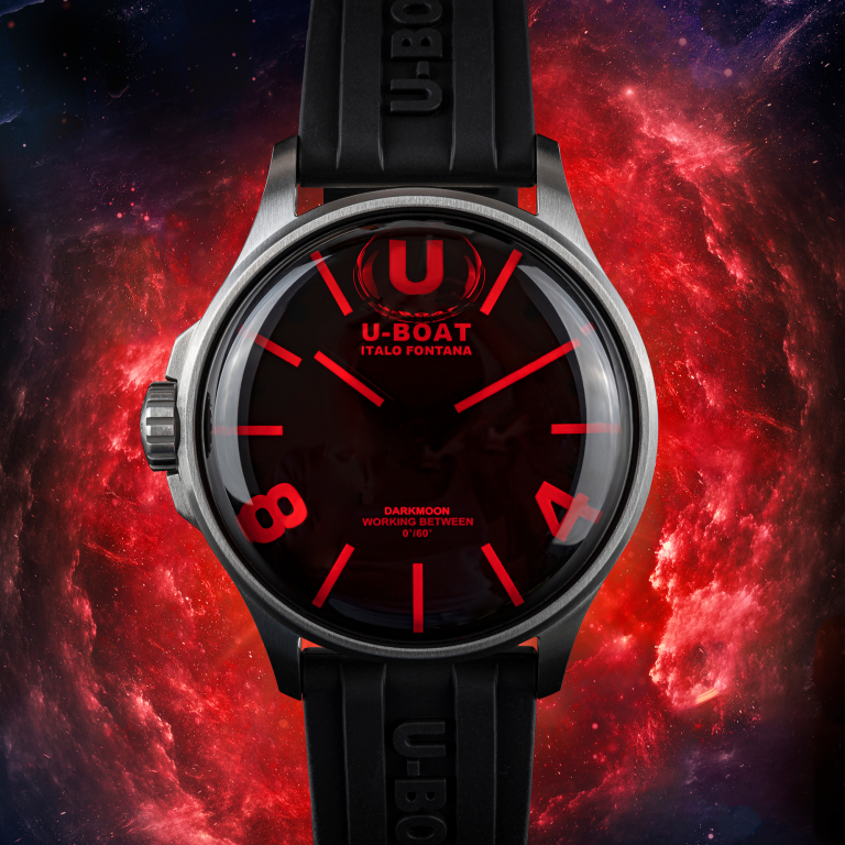 U Boat DARKMOON 40 MM SS RED GLASS Consegna Veloce