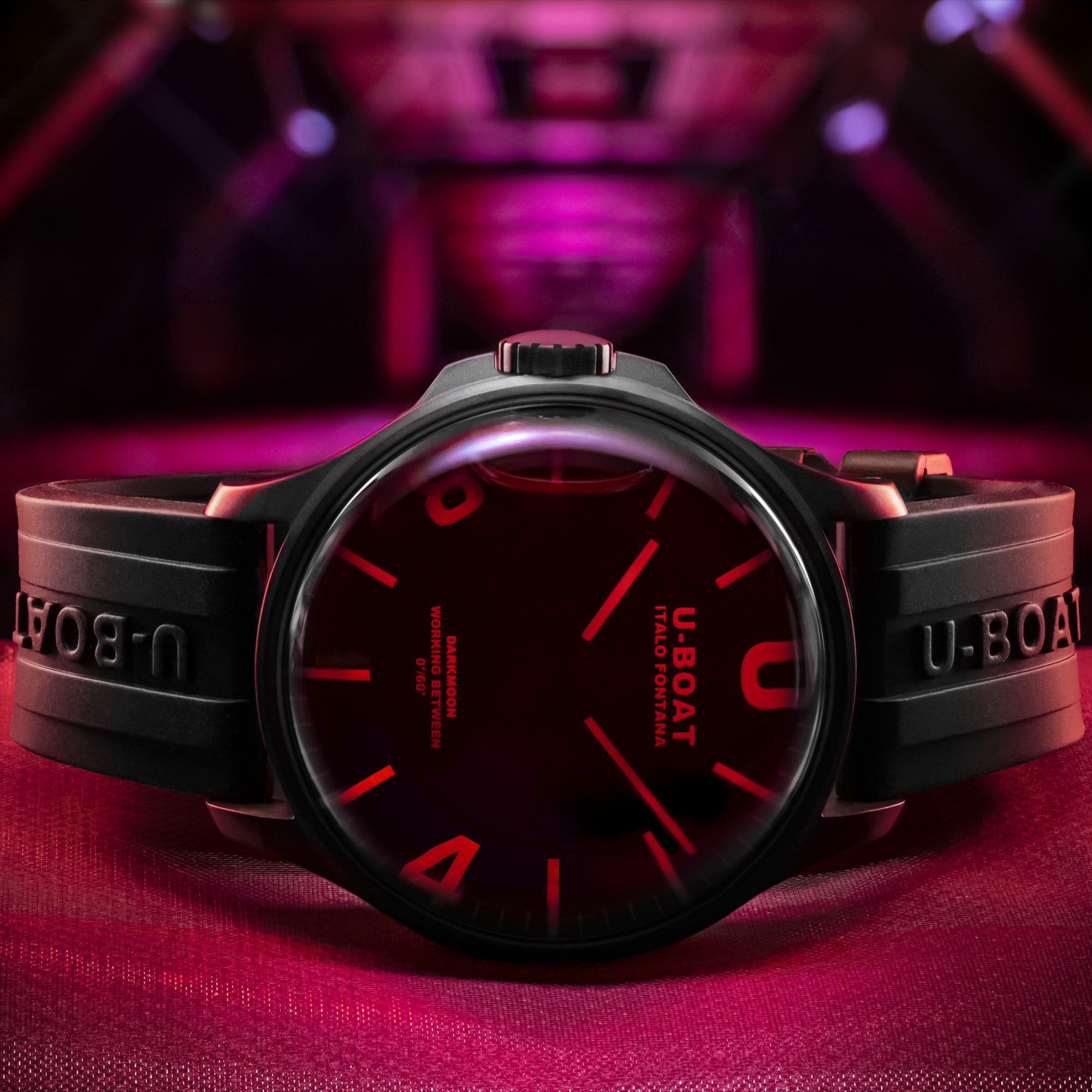 U Boat DARKMOON 44MM RED GLASS PVD Italy