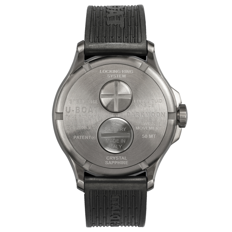 U Boat DARKMOON 44MM BLACK SS In Linea
