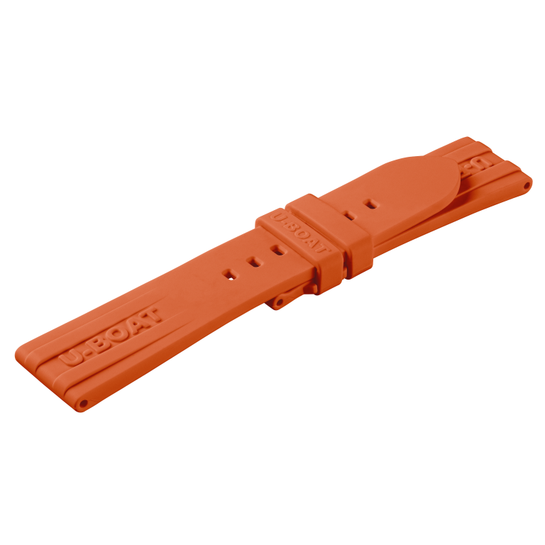 U Boat U-STRAP SILICONE ARANCIO 22/20 Saldi Di Fabbrica