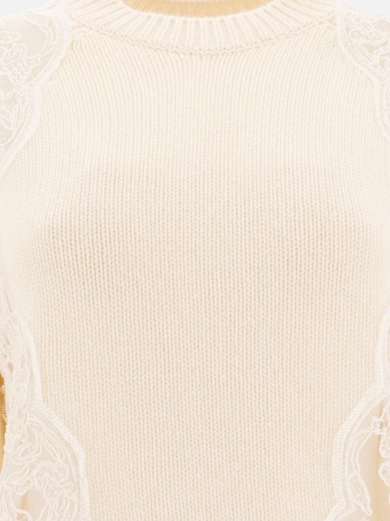 ﻿Vietti Elie Saab Maglione con inserti in pizzo Promozione
