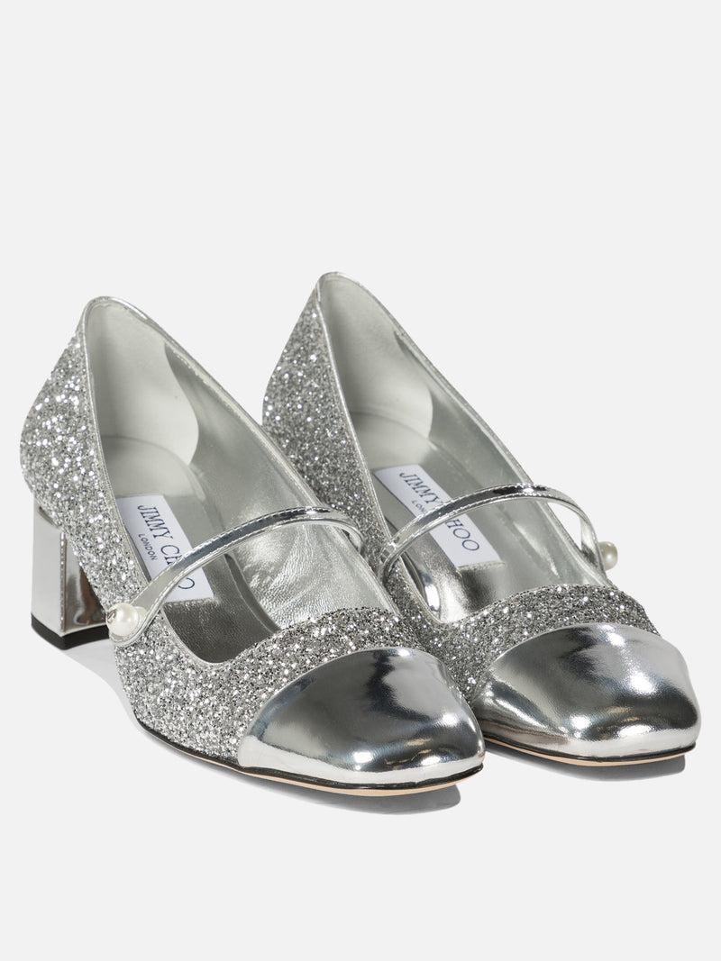 Vietti Jimmy Choo Décolleté con glietter "Elisa 45" Moda