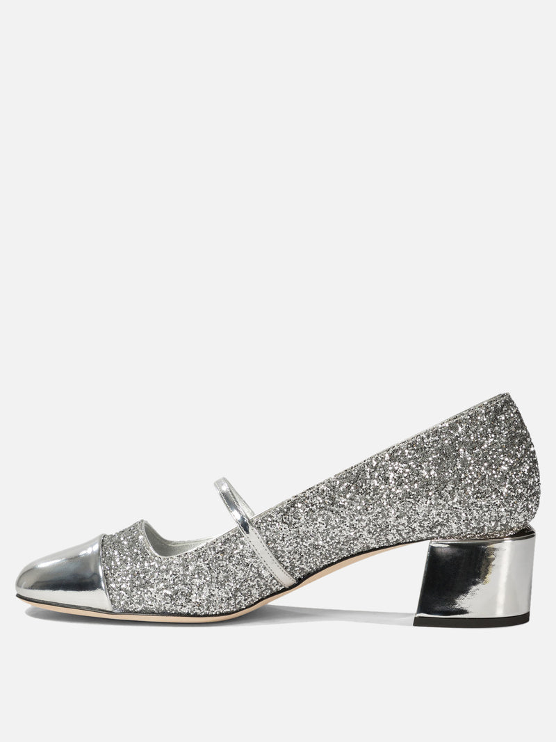 Vietti Jimmy Choo Décolleté con glietter "Elisa 45" Moda