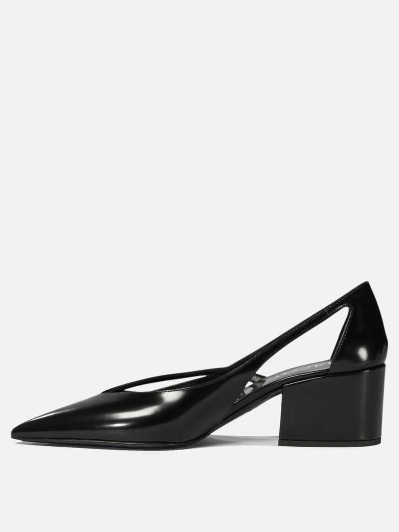 Vietti Prada Décolleté cut-out in pelle spazzolata Italy