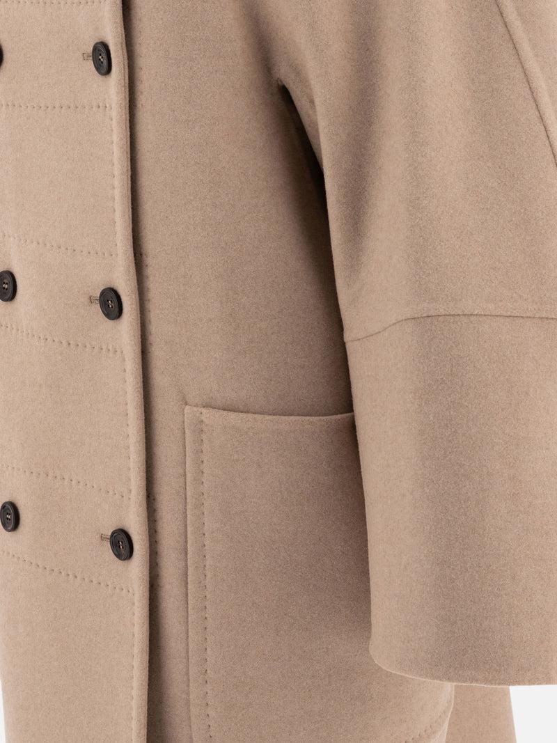 Vietti Max Mara Cappotto doppiopetto in lana e cashmere Italia