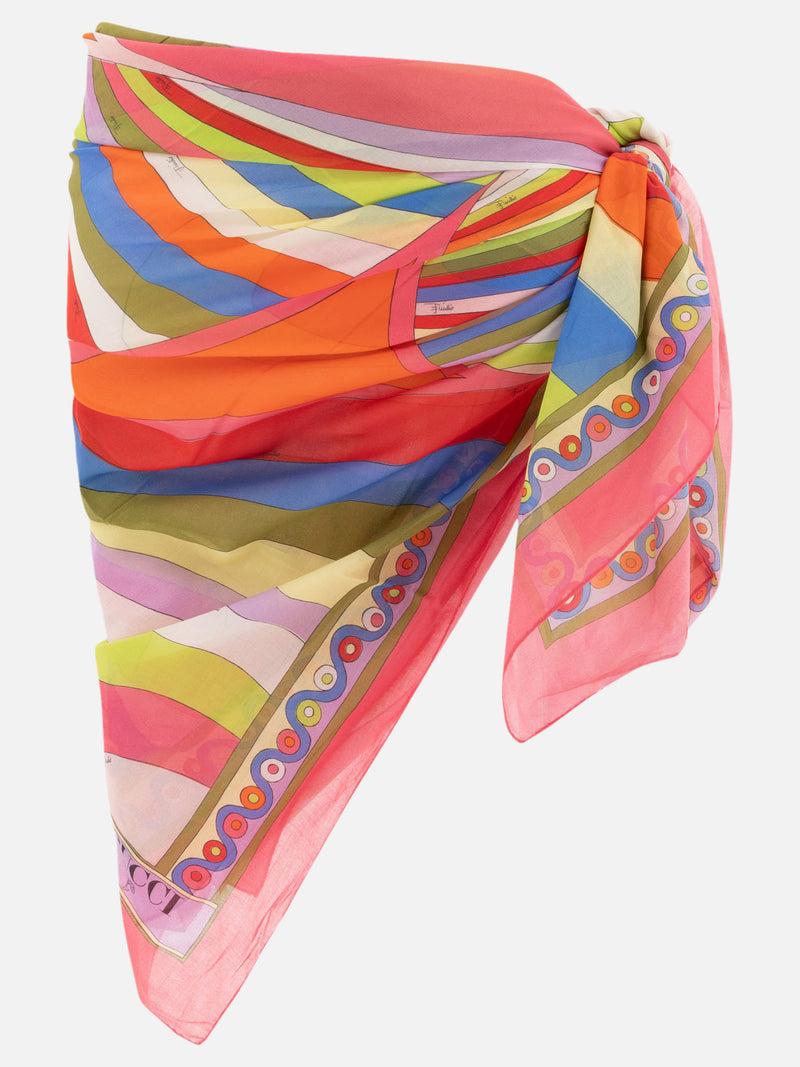 Vietti Pucci Sarong con stampa Iride e Onde Spedizione Gratuita