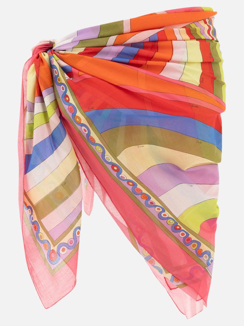 Vietti Pucci Sarong con stampa Iride e Onde Spedizione Gratuita