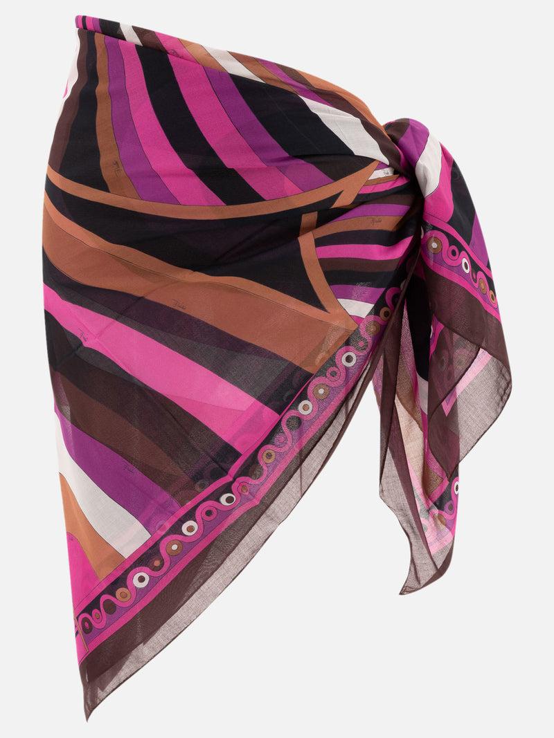 Vietti Pucci Sarong con stampa Iride e Onde Pezzi Unici