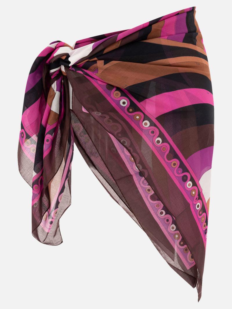 Vietti Pucci Sarong con stampa Iride e Onde Pezzi Unici