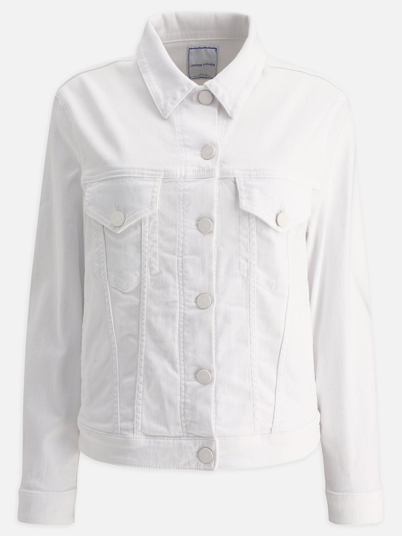 Vietti Jacob Cohën Giacca trucker in denim Vendita Economica