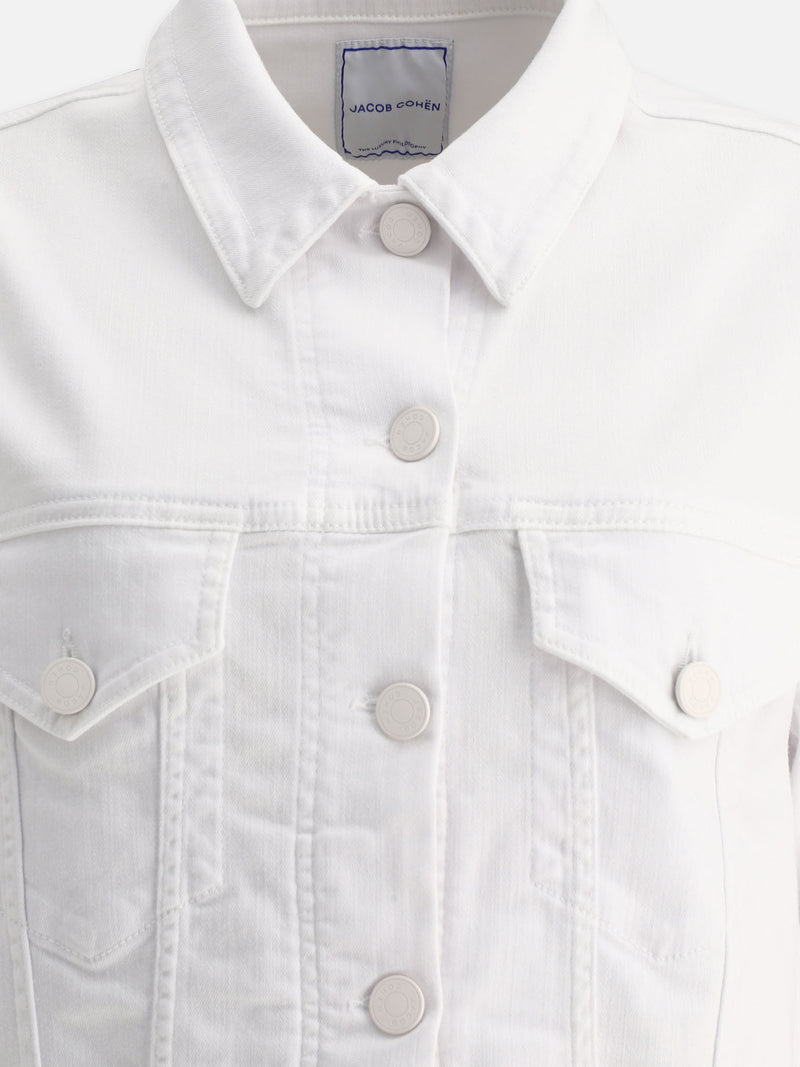Vietti Jacob Cohën Giacca trucker in denim Vendita Economica