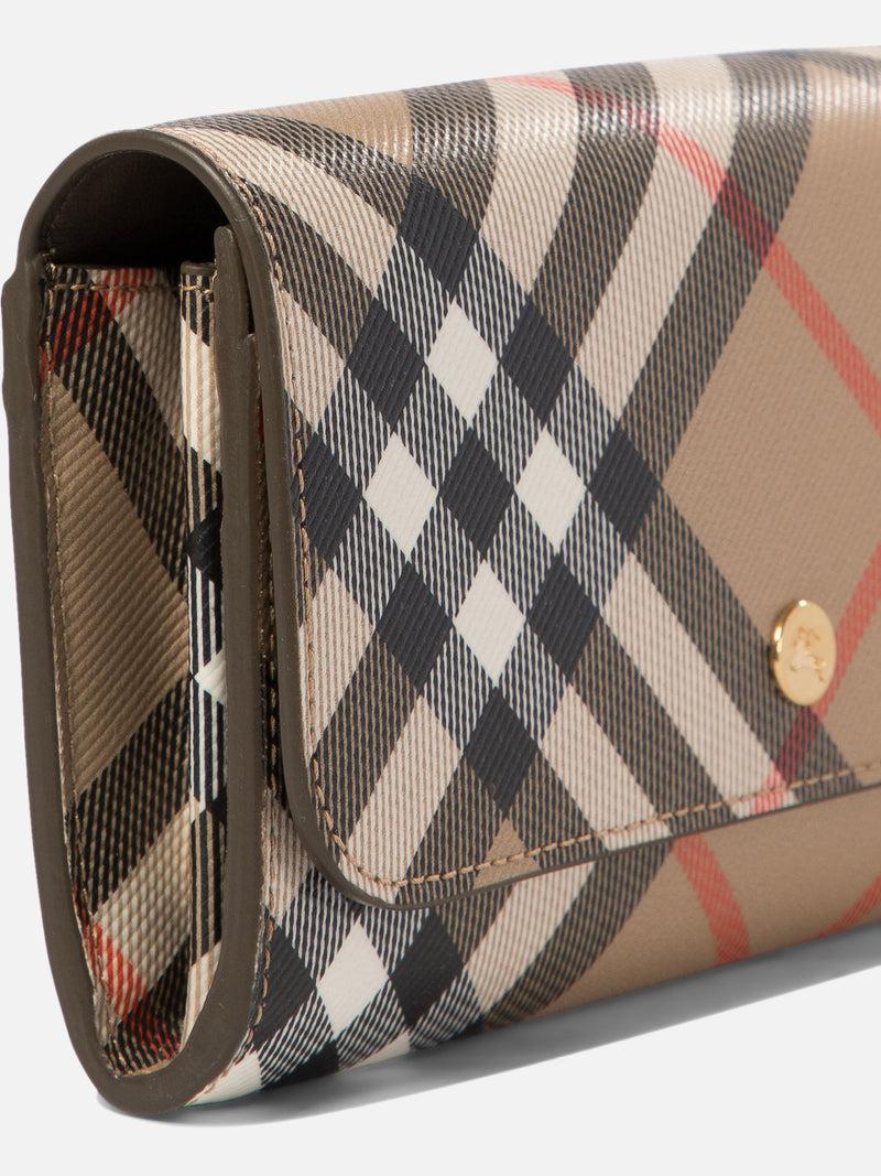 Vietti Burberry Portafoglio continental Check Outlet
