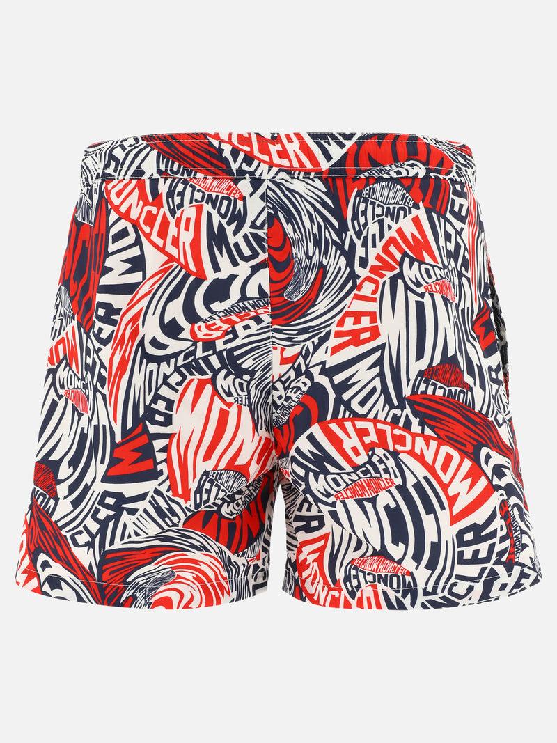 Vietti Moncler Boxer da mare con stampa Moda
