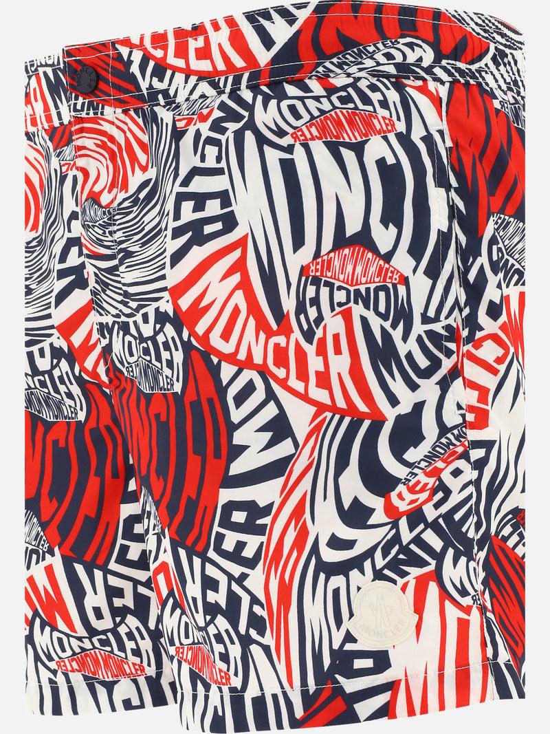Vietti Moncler Boxer da mare con stampa Moda