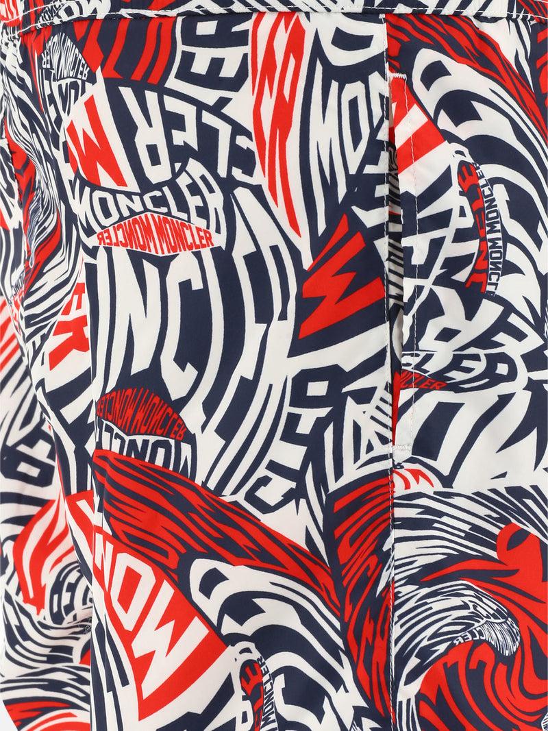 Vietti Moncler Boxer da mare con stampa Moda