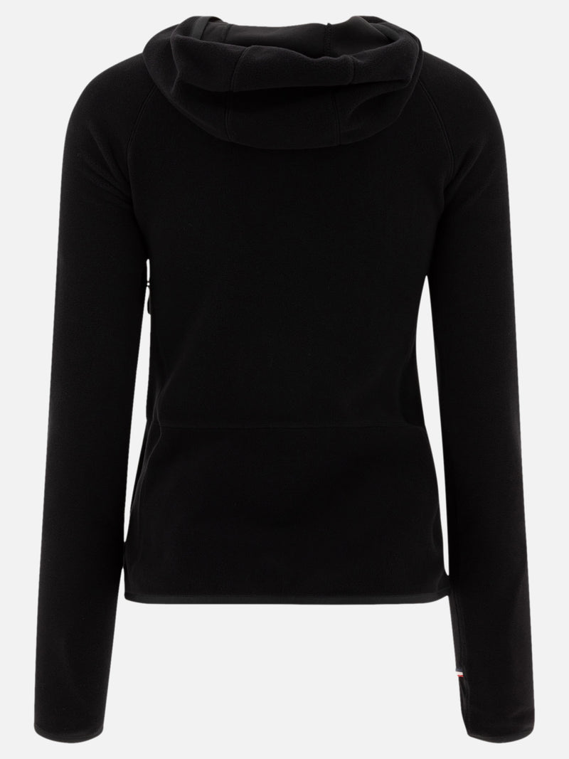 Vietti Moncler Grenoble Giacca in pile con cappuccio e zip Vendita