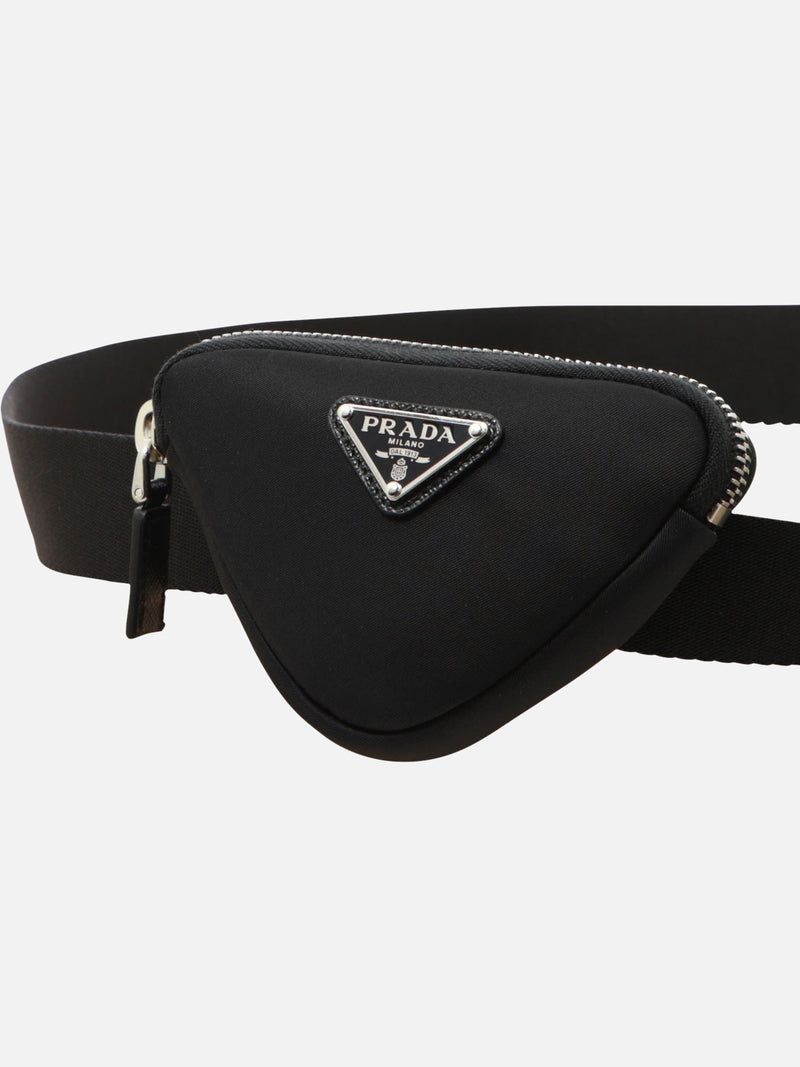 Vietti Prada Cintura con pouch in Re-Nylon Italy