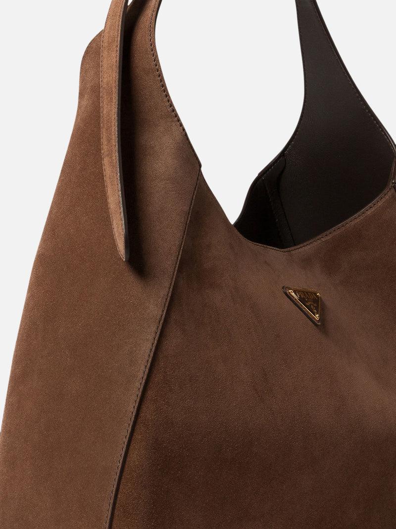 Vietti Prada Borsa hobo in pelle scamosciata Prezzo Ridotto