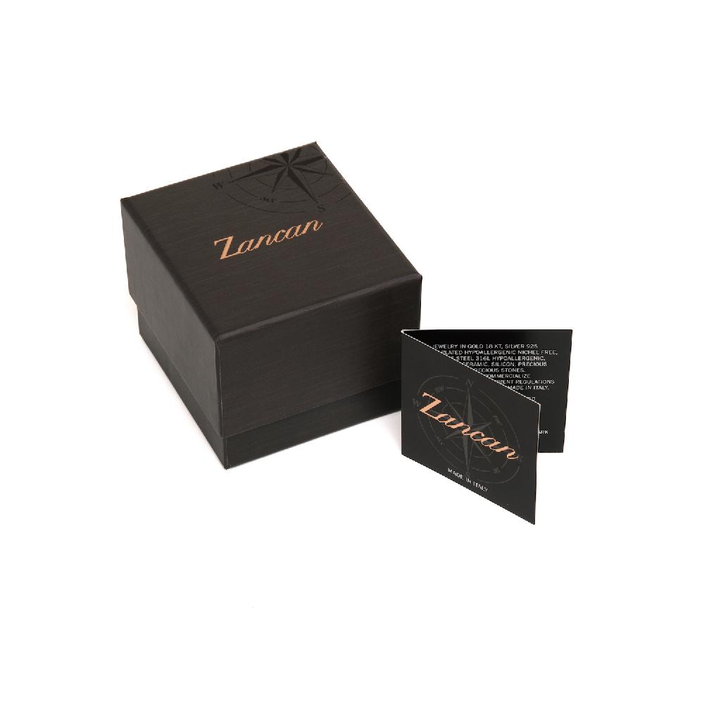 Zancan Gemelli Zancan in argento con pietre nere Sottocosto