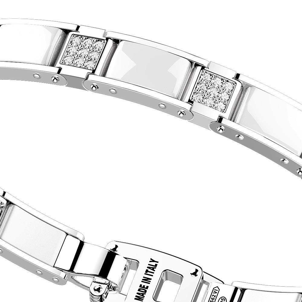 Zancan Bracciale Zancan in argento e ceramica con pietre 2025