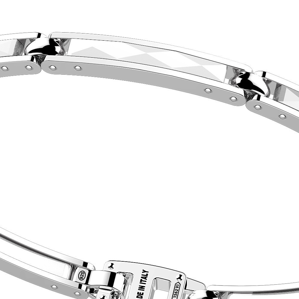 Zancan Bracciale Zancan in argento e ceramica Italy