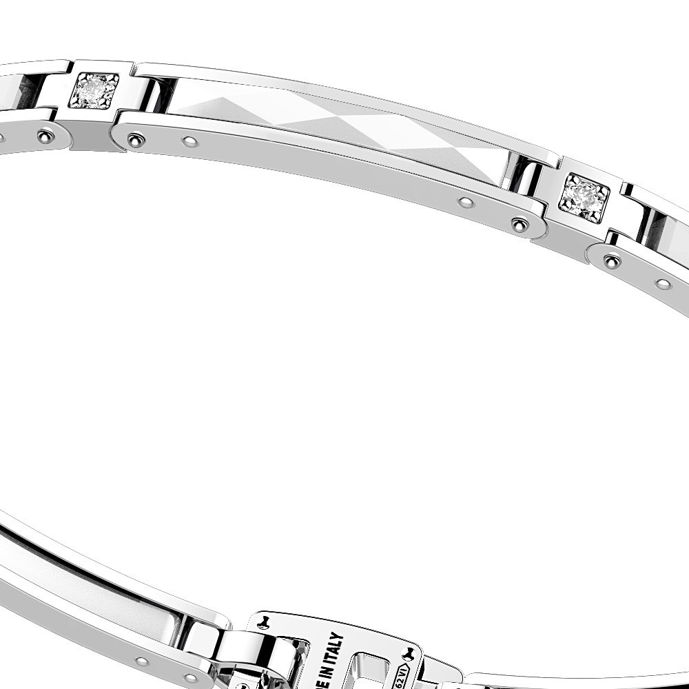 Zancan Bracciale Zancan in argento e ceramica con pietre 2025