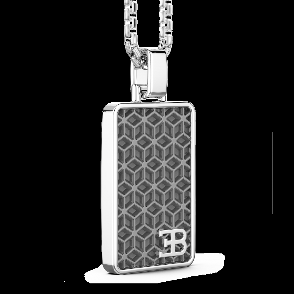 Zancan Collana Bugatti con targa in argento Vendita