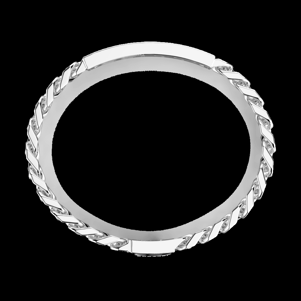 Zancan Bracciale Bugatti groumette in argento 925 con targa centrale Offerta speciale