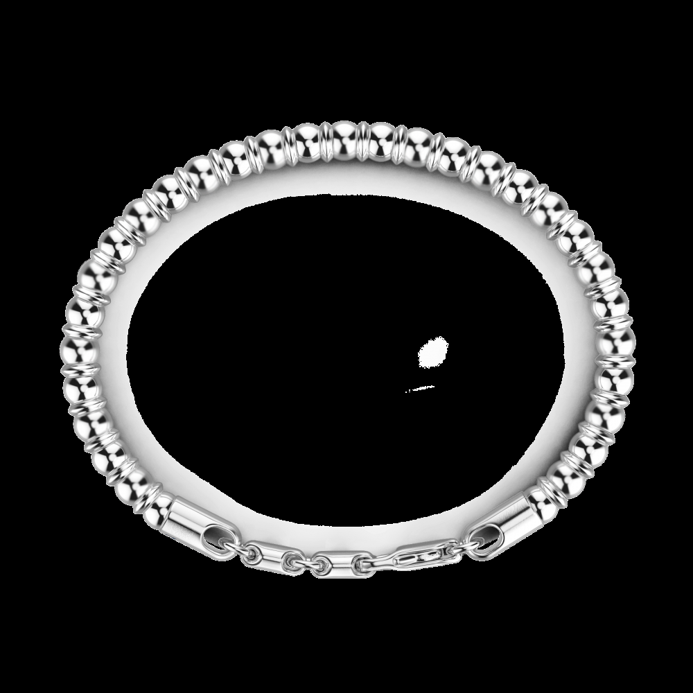 Zancan Bracciale Zancan morbido in argento a sfere Shopping Online