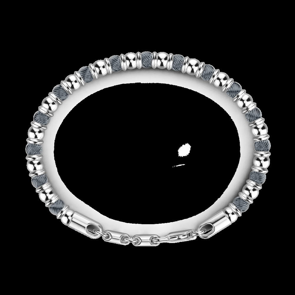 Zancan Bracciale Zancan morbido in argento a sfere Affare Del Giorno