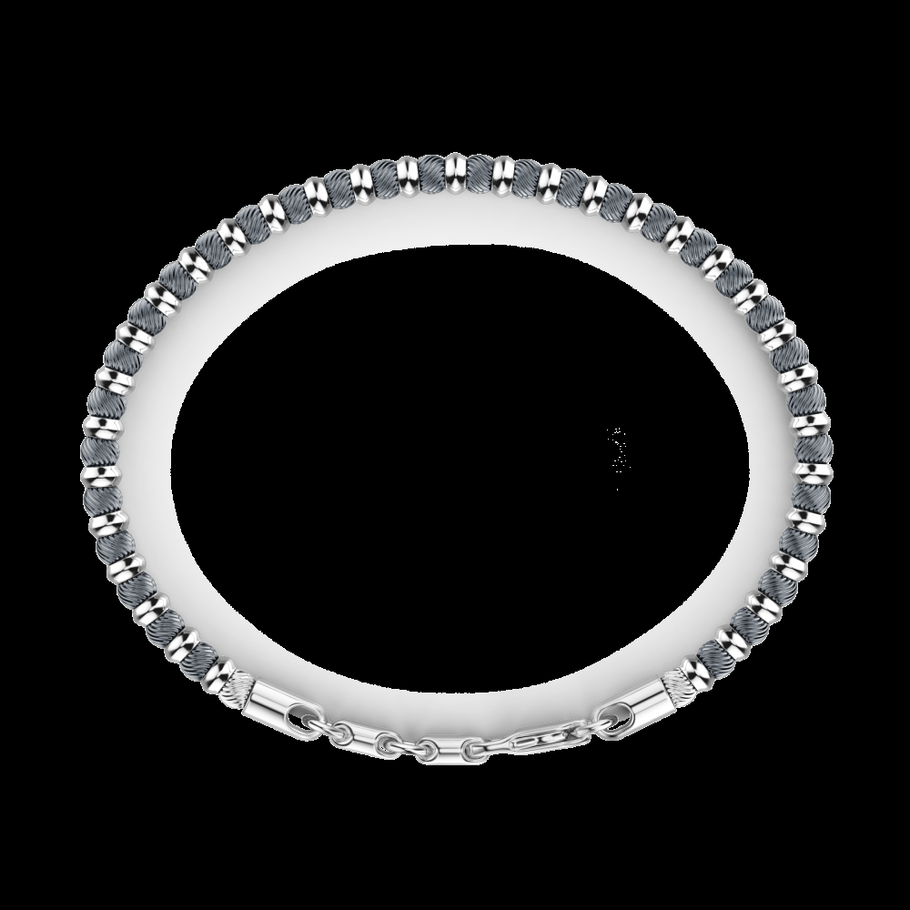 Zancan Bracciale Zancan morbido in argento a sfere Outlet